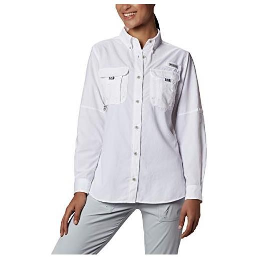 Columbia pfg bahama™ - camicie sportive taglie forti, donna, magliette atletiche, 1396562, bianco, 3x