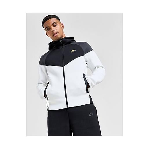 Nike felpa con cappuccio fleece tech, black