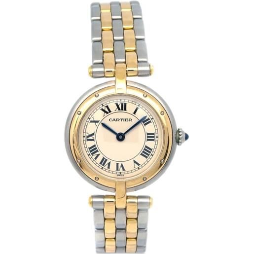 Cartier - orologio panthère vendome 24mm pre-owned anni '80-'90 - donna - oro giallo 18kt/acciaio inossidabile - taglia unica - toni neutri
