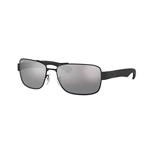 Ray-Ban 0rb3522 occhiali da sole, nero (black), 61 uomo