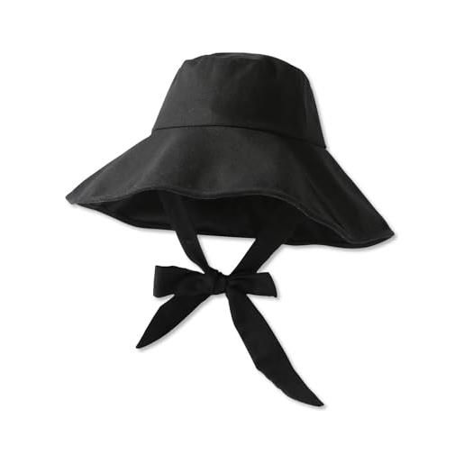LumiSyne cappello da sole tesa larga per donna uomo upf 50+ protezione uv morbido traspirante cotone cappello da pescatore con sottogola regolabile pieghevole cappello da spiaggia cappello estivo