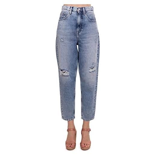 Tommy Jeans - jeans mom donna con strappi - taglia 28