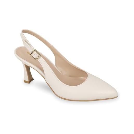 Valleverde scarpe decolte sandali donna 19101 pelle crema originale pe 2024 taglia 39 colore beige