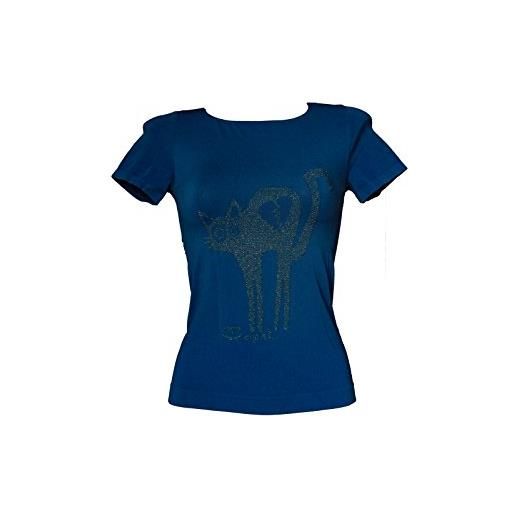 SENSI' t-shirt donna manica corta stampa minou microfibra traspirante senza cuciture seamless made in italy