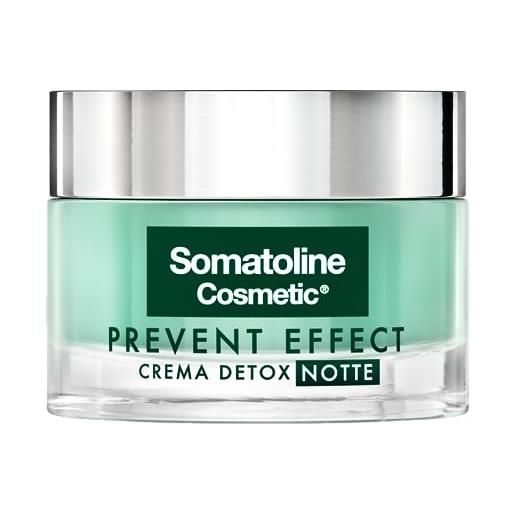 Somatoline cosmetic viso prevent effect crema detox notte 50ml
