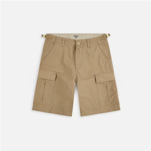 Carhartt WIP aviation shorts leather rinsed uomo
