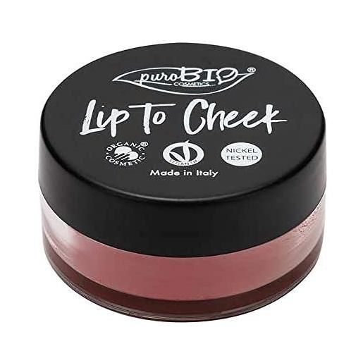 PUROBIO lip to cheek rossetto, 03 litchi - 5.00 gr