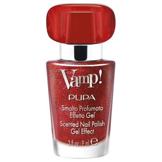 Pupa vamp!Smalto profumato effetto gel sparkling edition - 206 holiday red