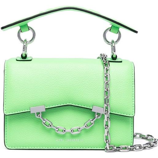 Karl Lagerfeld borsa tote seven grainy mini - verde