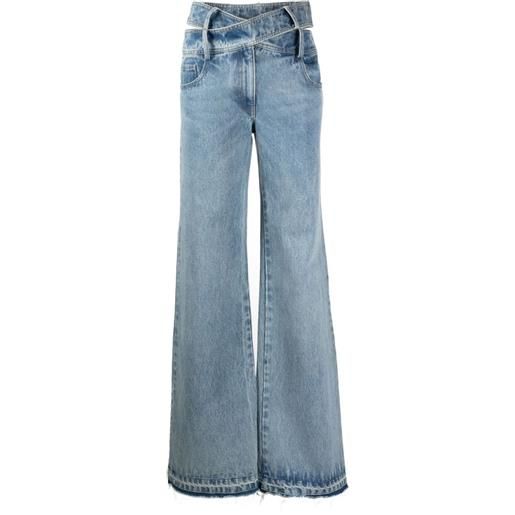 Monse jeans a gamba ampia - blu