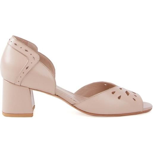 Sarah Chofakian chunky heel sandals - toni neutri
