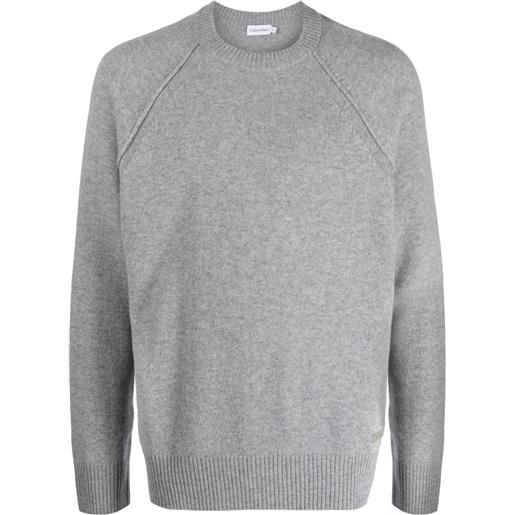 Calvin Klein maglione con scollo rotondo - grigio