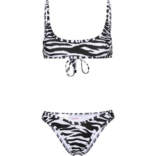 The Attico set bikini con stampa - bianco