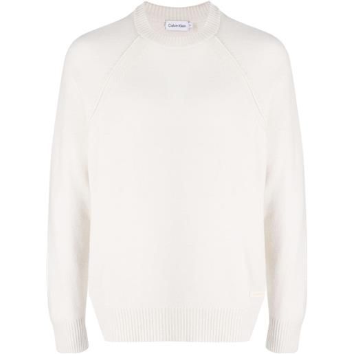 Calvin Klein maglione con scollo rotondo - toni neutri