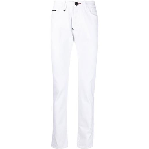 Philipp Plein jeans dritti - bianco