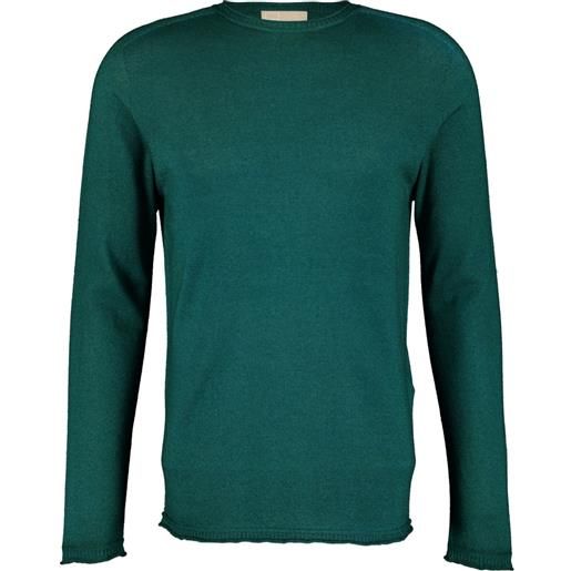 120% Lino maglione girocollo - verde