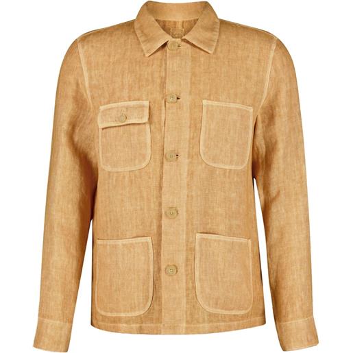 120% Lino giacca-camicia - toni neutri