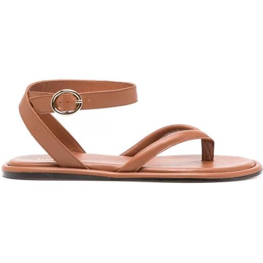 ALOHAS seneca leather sandals - marrone