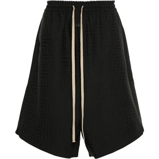 Fear Of God patterned-jacquard deck shorts - nero