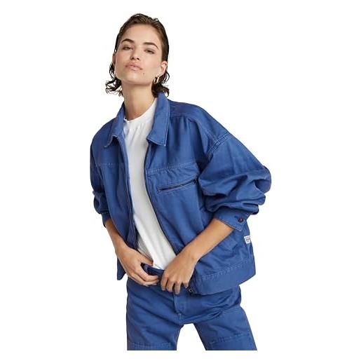 G-star raw coach bomber jacket wmn, giacca da donna, blau (faded blue papillon gd patched d24569-d300-g366), 