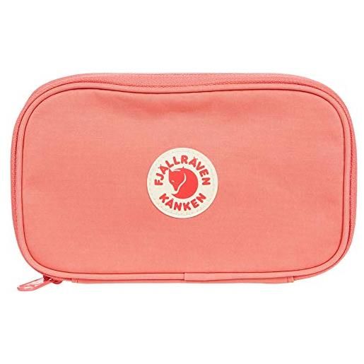Fjallraven kånken travel wallet, accessori da viaggio-portafogli unisex-adulto, pesco rosa, 19x2,5x11cm