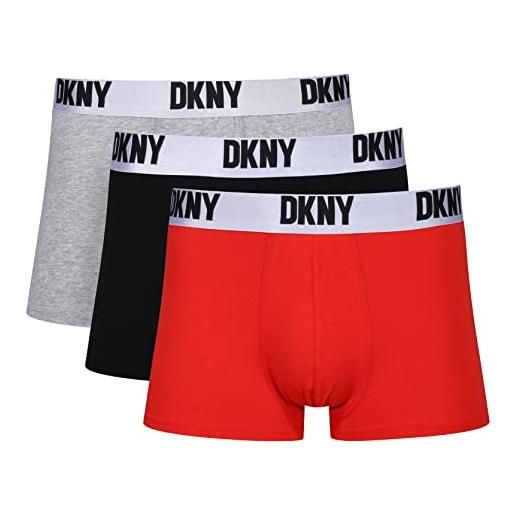 DKNY crossett boxer corti, black/red/grey, s uomo