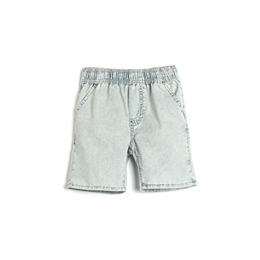 Koton jean shorts elastic waistband pocket cotton pantaloncini, indaco chiaro (aa1), 4-5 jahre boys's