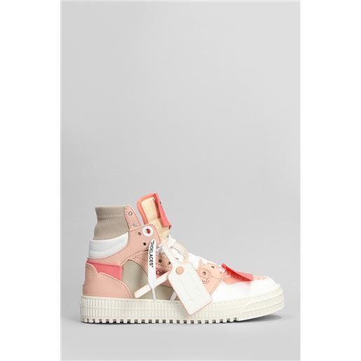Off White sneakers 3.0 off court in pelle rosa
