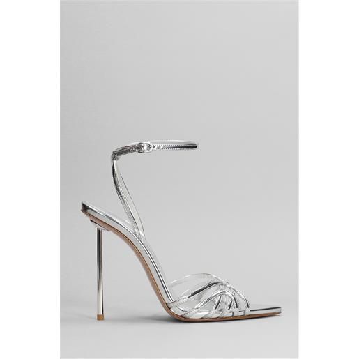 Le Silla sandali bella in pelle argento