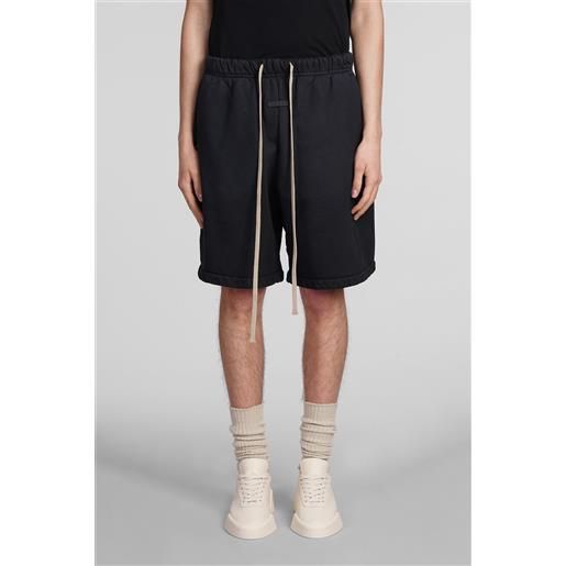 Fear of God shorts in cotone nero