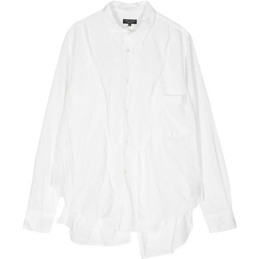 Comme des Garçons Homme Plus camicia asimmetrica - bianco