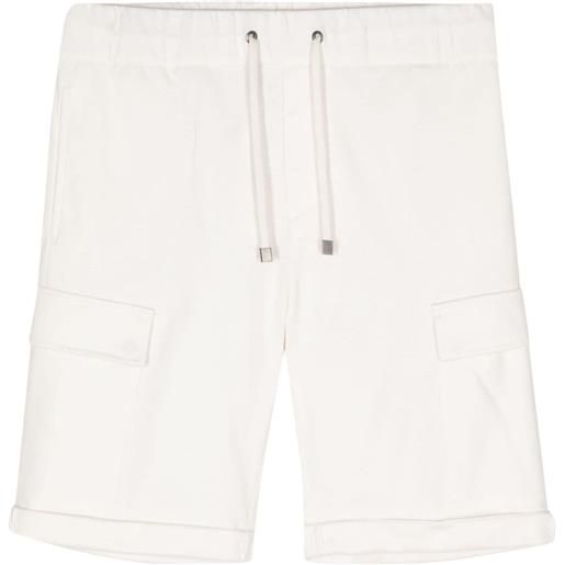 Peserico drawstring-waist cotton shorts - bianco