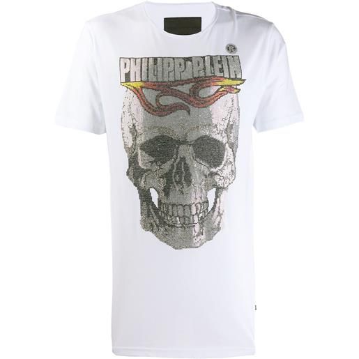 Philipp Plein t-shirt a girocollo - bianco