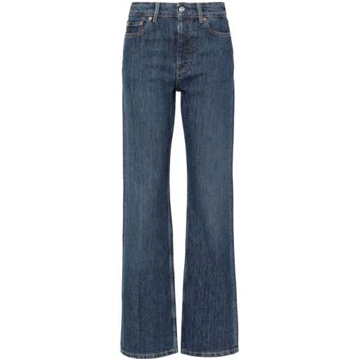 OUR LEGACY linear cut straight-leg jeans - blu