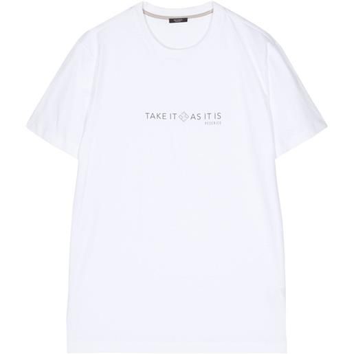 Peserico t-shirt con stampa - bianco