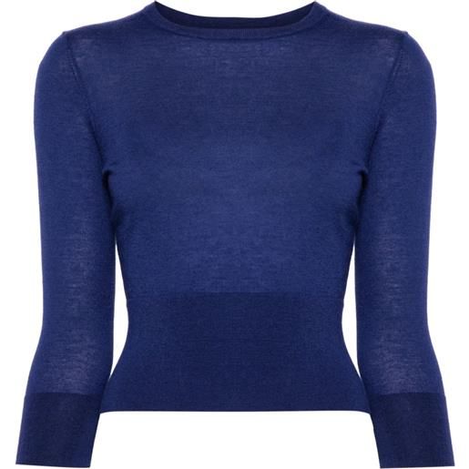 N.Peal maglione superfine - blu
