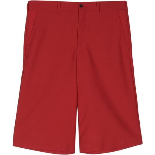 Comme des Garçons Homme Plus wool bermuda shorts - rosso