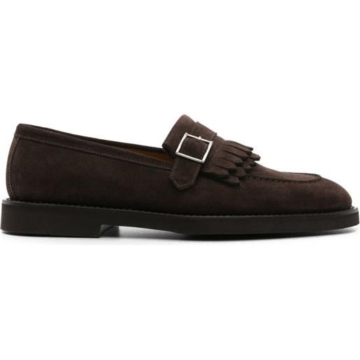 Doucal's fringed suede loafers - marrone