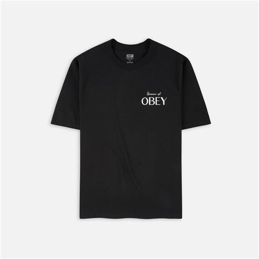 Obey house of classic t-shirt black uomo