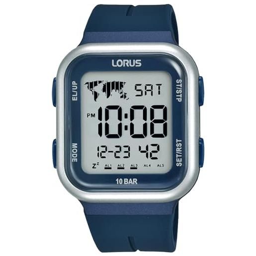 Lorus sport man orologio uomo digitale con cinturino in silicone r2353px9