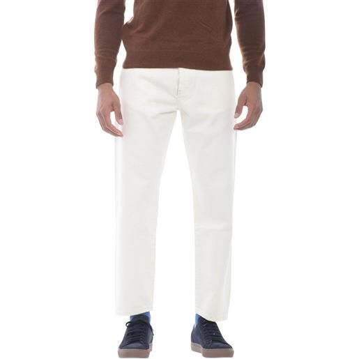 Michael Coal pantaloni uomo modello jeans bianco / 35