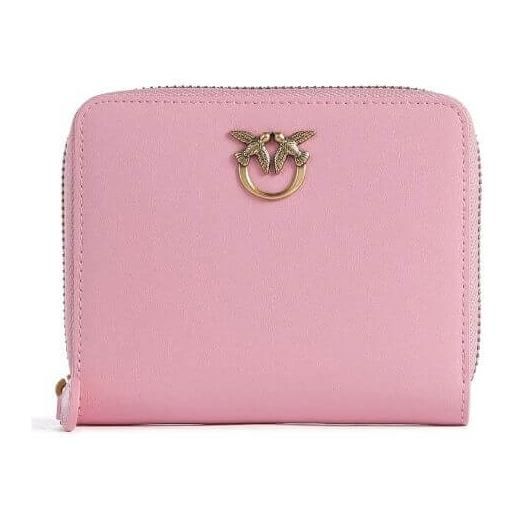 Pinko portafoglio donna quadrato zip-around in pelle taylor zip rosa / tu