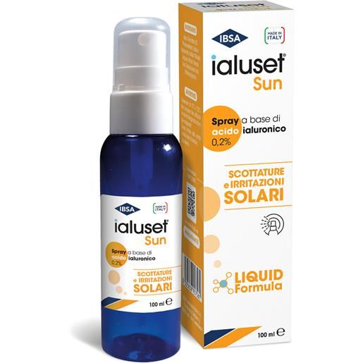 Ibsa ialuset sun spray scottature solari con acido ialuronico 100ml