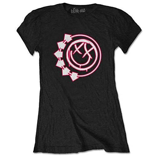 Rock Off ladies blink 182 logo ufficiale donne maglietta signore (medium)