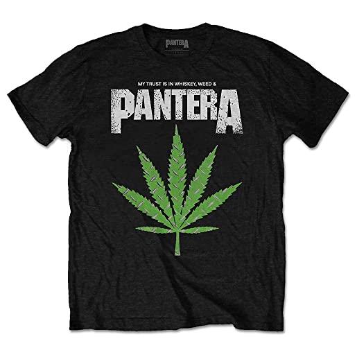 Rock Off pantera whiskey 'n weed ufficiale uomo maglietta unisex (x-large)