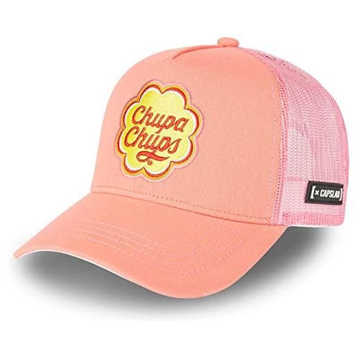 [ X ] Capslab capslab chupaschups berretto da uomo donna e adolescente - berretto da baseball da uomo con rete, taglia unica, ottima idea regalo, rosa, taglia unica