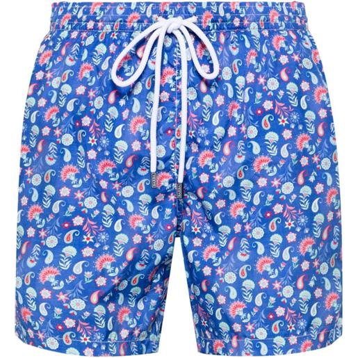 Barba paisley-print swim shorts - blu