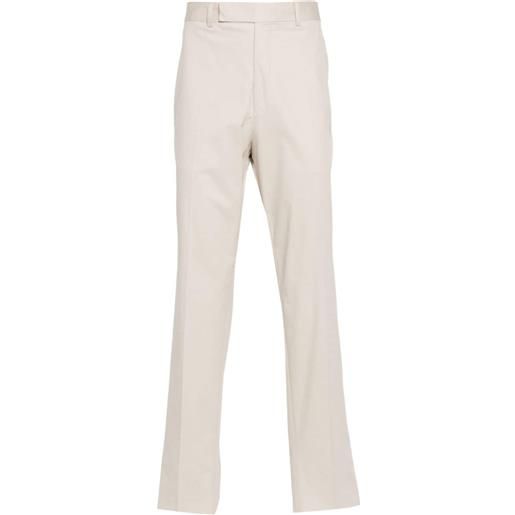 Zegna tapered cotton trousers - toni neutri