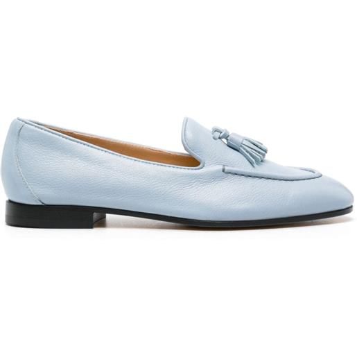 Doucal's tassel-detail leather loafers - blu