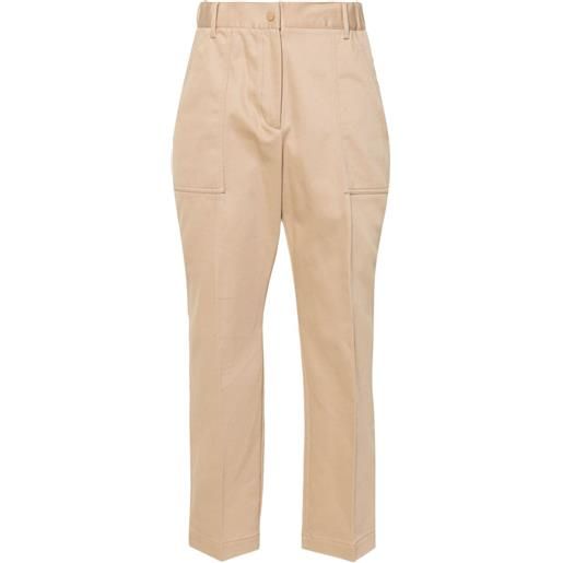 Moncler high-waist tapered trousers - toni neutri